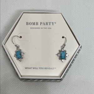 Bomb Party Sterling Club Earrings